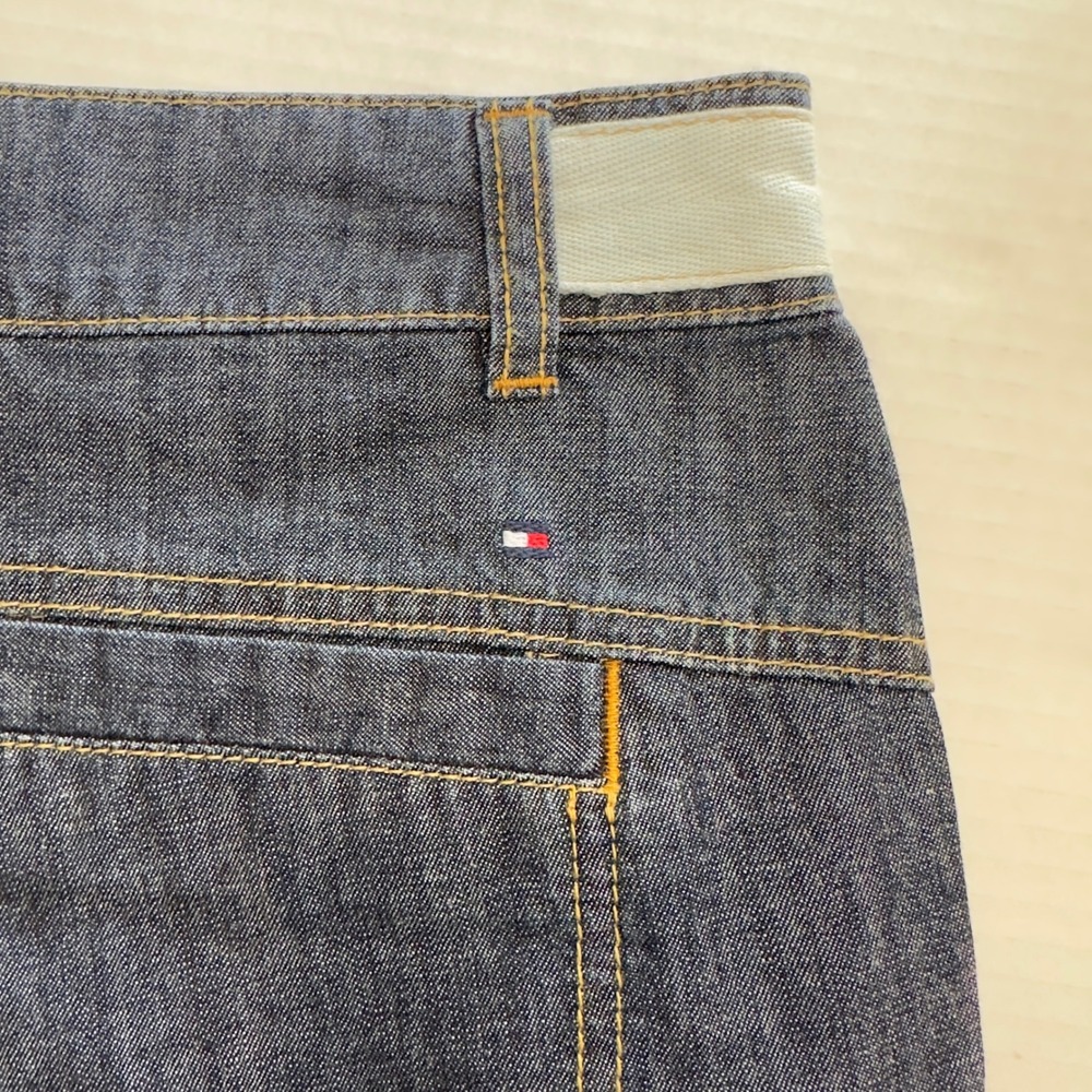 Tommy Hilfiger Womens Dark Wash Cuffed Denim Shorts Blue Size 8 100% Cotton - Picture 6 of 8